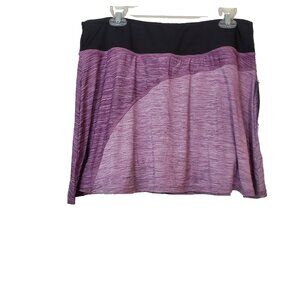 Nine West Active Skort XL Purple Moisture Wicking 4-Way Stretch Pockets